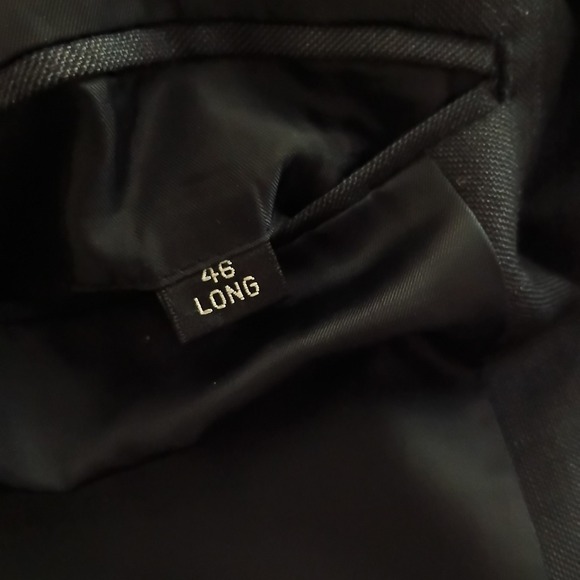 Paulo Solari Athletic Fit Blazer 46L Blue Plaid Wool Sport Coat 4 Button No Vent - Picture 12 of 12